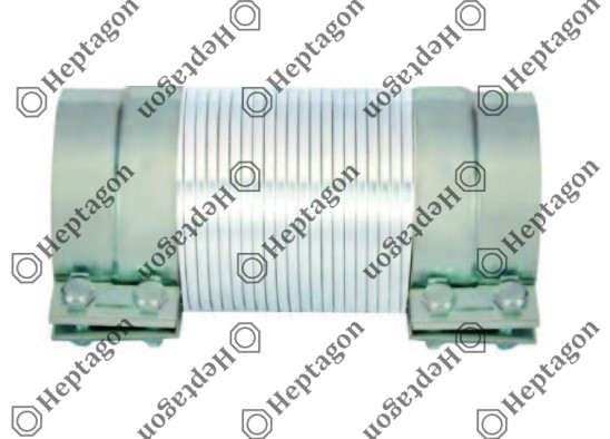 Exhaust Flexible Pipe / 8000 750 010 / 1078111,  20442244,  1078113,  8156351